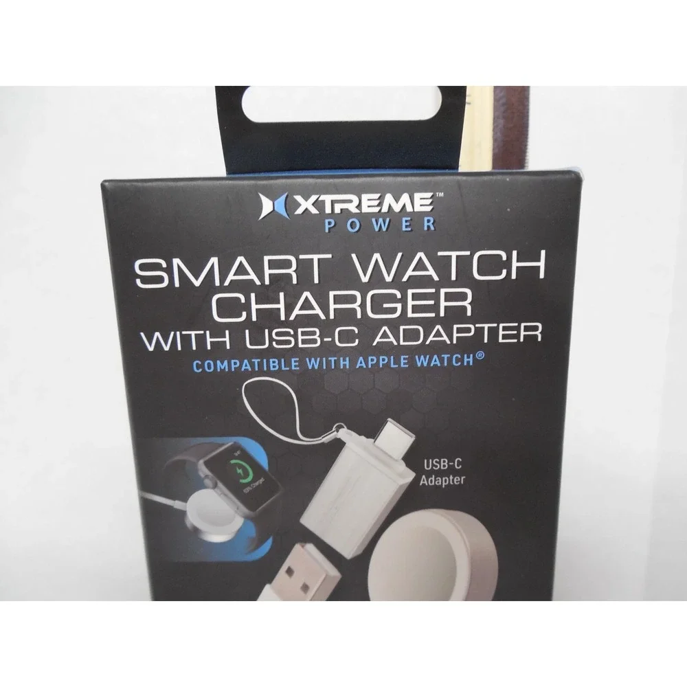 NIB Xtreme Power Smart Watch Charger / USB A & C Adapter 6 ft cable  Apple Comp.